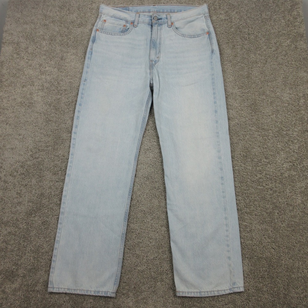Levis Jeans Mens 33x32 Blue 565 '97 Loose Baggy Light Wash Cotton Denim Pants